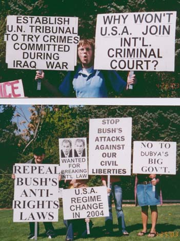 Salt Lake City rallies condemn Bush's war crimes in Iraq