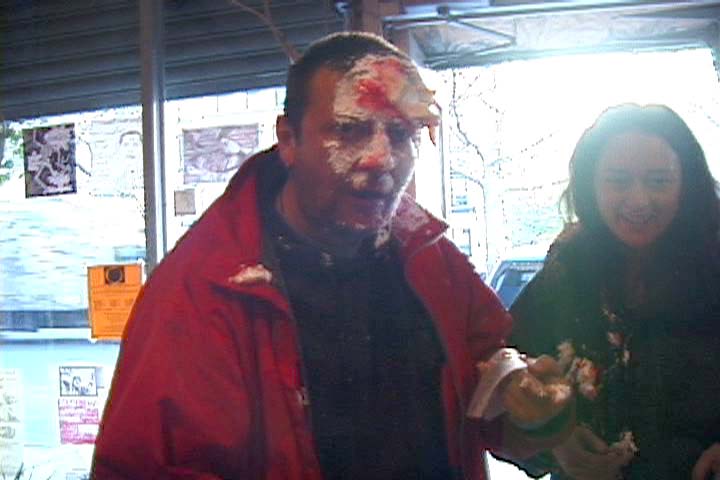 Luca Casarini Pied in New York