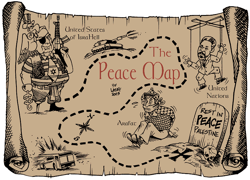 The Peace Map (by Latuff)