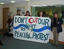 Swiss Consulate Occupied in Manchester