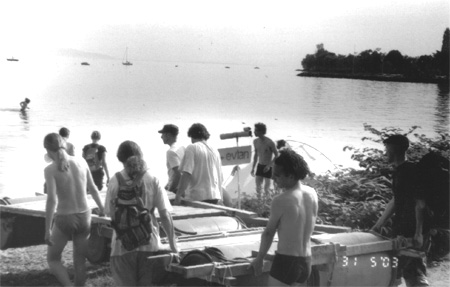 the boat route to Evian