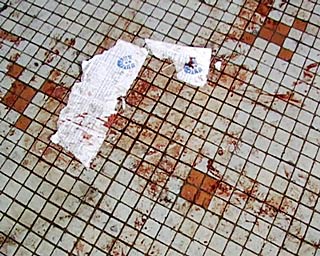 2. Blood stains on the floor after IMC-raid