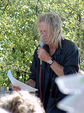 Penny Rimbaud at Menwith Hill