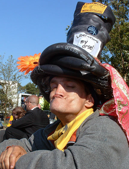 Mad Hatter - fancy dress added a certain surrealism to the day.