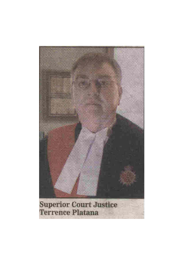 Judge Platana Thunder Bay