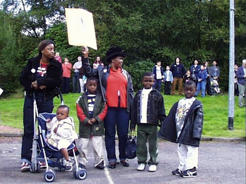 a family of protesters