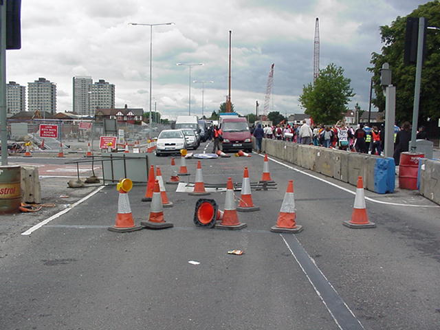 blocking traffic A13