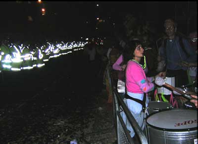 Samba at anti-DSEi dinner 2