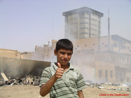 Iraq Children in Destruction
