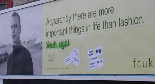FCUK billboard