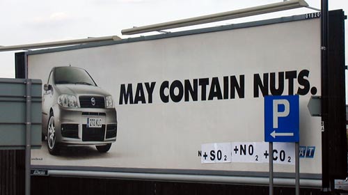 May contain nuts - and air pollution...