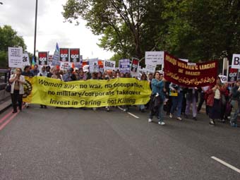 Women’s Contingent at the Anti-Occupation march