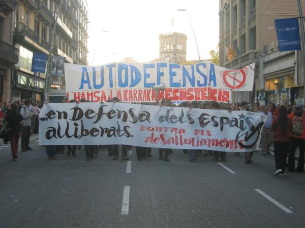 Front squatters demo - Barcelona 4/10