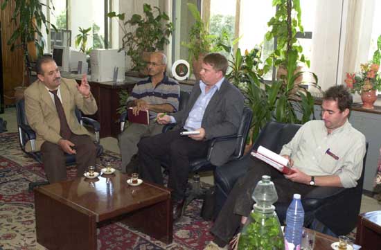 Talking to the temporary Dean.