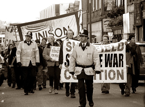 Sheffield anti Bush demo