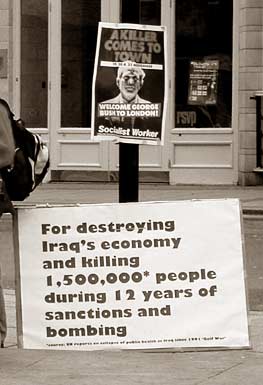 Sheffield anti Bush demo