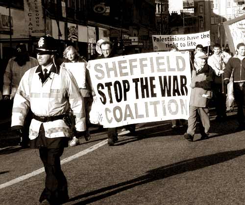 Sheffield anti Bush demo