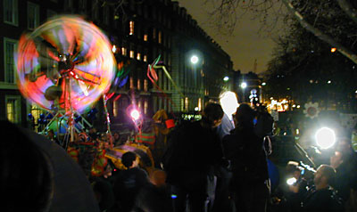 Speaches outside the Embassy: Michael Meacher - 8:52pm