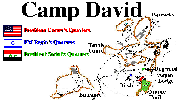 Camp David Map - See also http://www.cryptome.com (Eyeballing the PREZ)