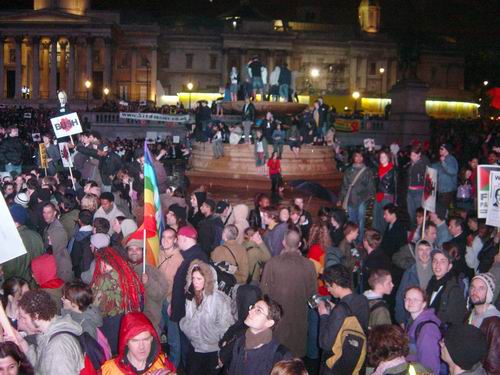 Dense crowds when I arrived