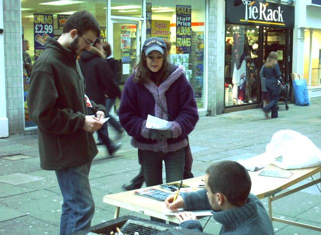 Cambridge Thessaloniki solidarity stall