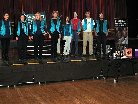 Sea Green Singers at UNISON Fair