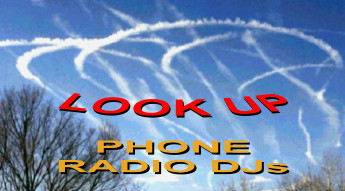 A very modern sight: a mess of trails (actually chemical sprays) in the air