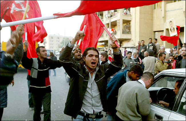 who was also reacting on the capture of Saddam...