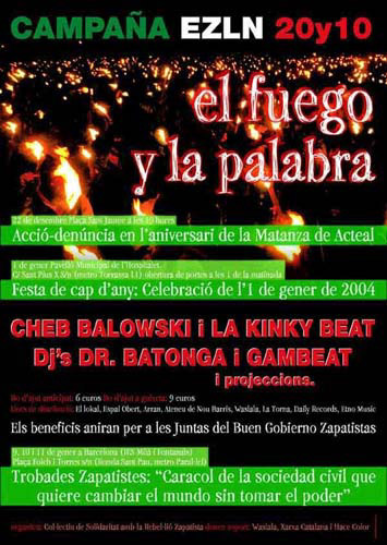 EZLN Party Flyer