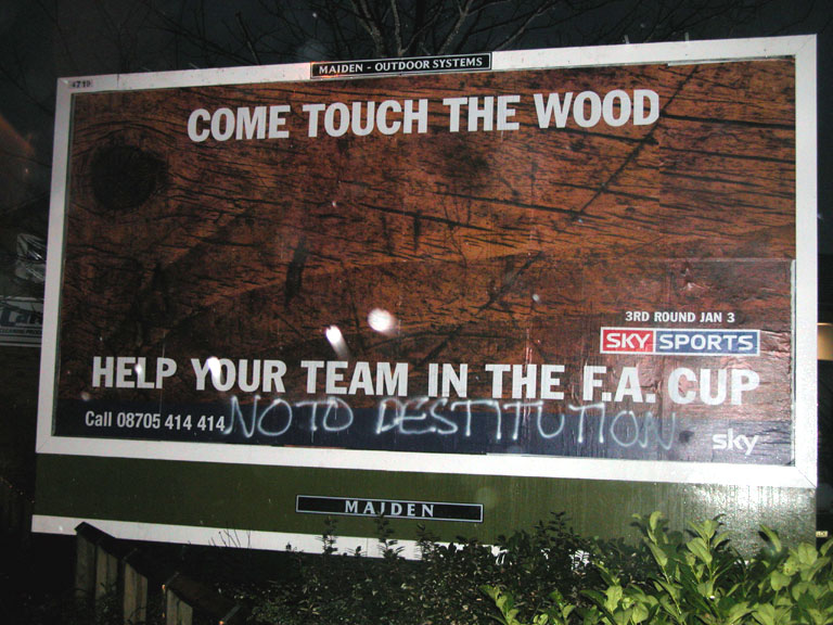 ...and some fine piece of subvertising!