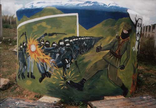 watertank with mural