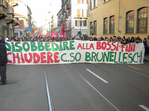 to disobey (the laws of) Bossi and Fini. close Corso Brunelleschi