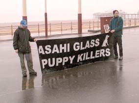 Two of the demonstrators