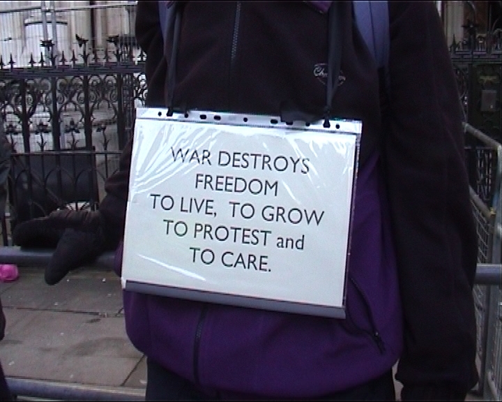 anti war banner