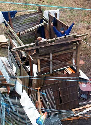 Another odd building under construction.