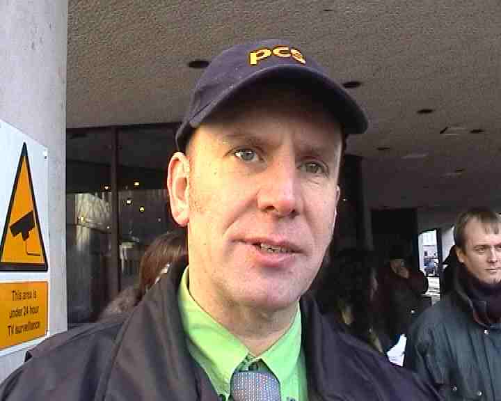 PCS representative being intervieww