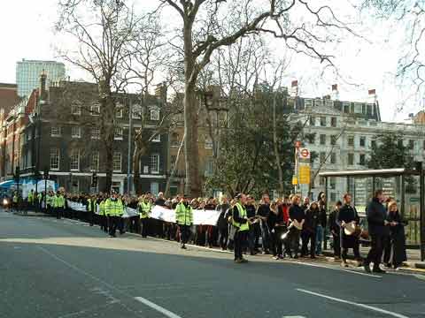 heading to DESO's offices