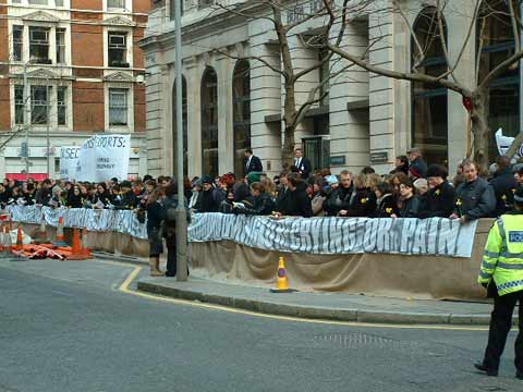 facing DESO's offices