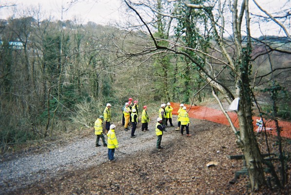Bailiffs and security stand around wondering what to do...
