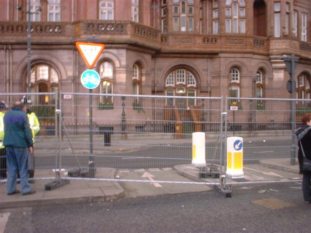 Our patience is rewarded as the Labour posters are taken down!