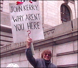 Message to US Democratic Presidential nominee, a one-time anti-war organizer