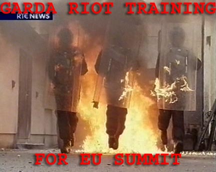 Garda riot training for MAYDAY