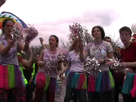 the radical cheerleader dance troupe that danced all the way from london!!