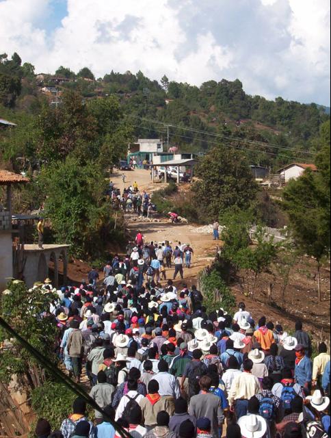 roadblockade where the demonstration was shot at