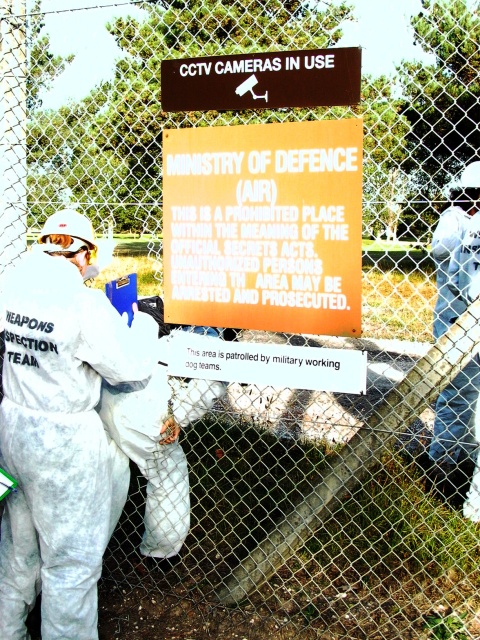 picture of citizens inspection at military base at Lakenheath