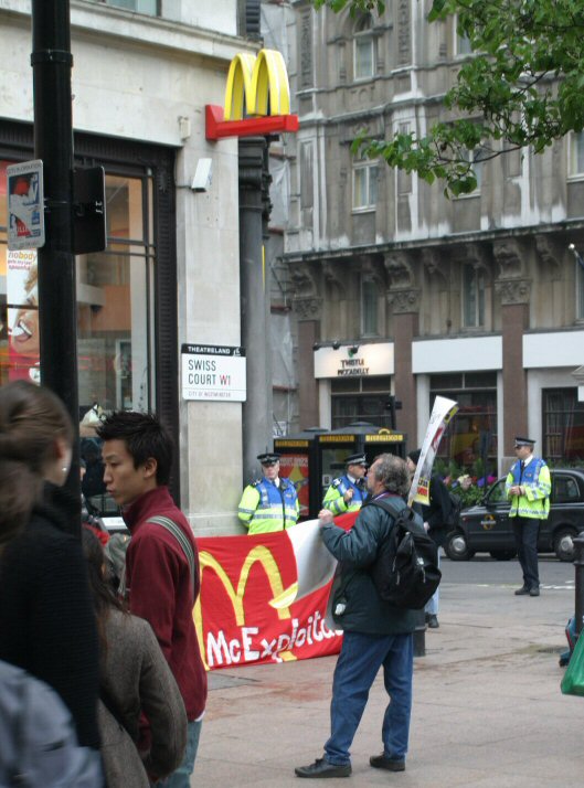 McDonalds Protest - Leicester Square