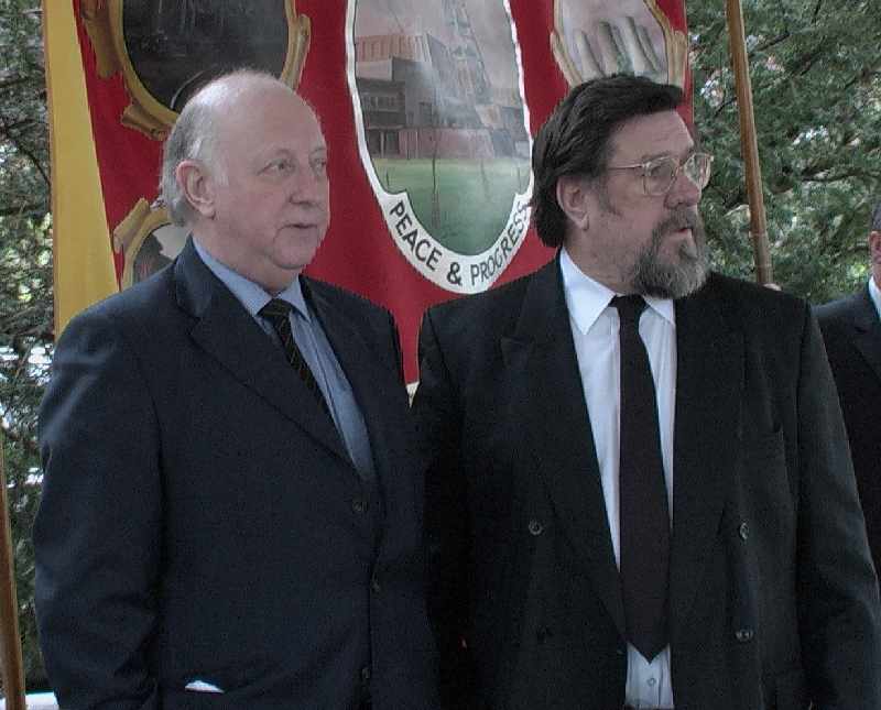 Arthur Scargill SLP leader, NUM '84-85 and Ricky Tomlinson, the Shrewbury Two