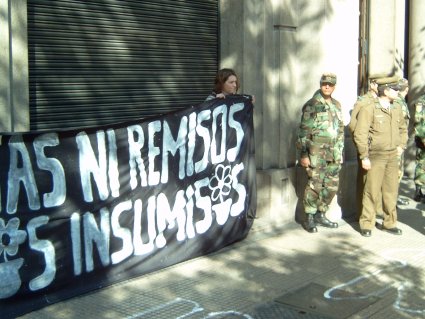 In front of the Armed Forces building