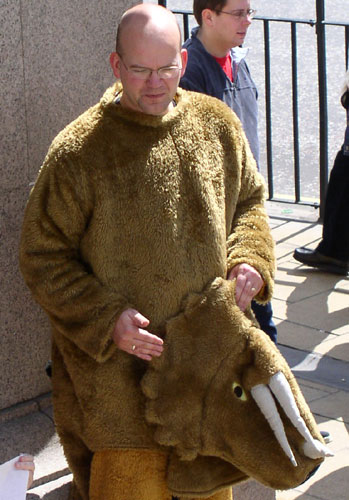 Mark Ballard MSP - Green Party - talks about a very hot life as a dinosaur !