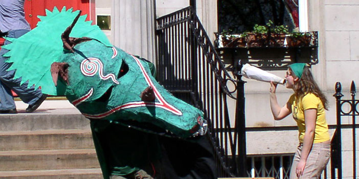 dancing and singing dinosaur